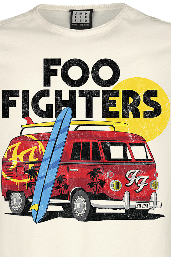T-Shirt Manches courtes  de Foo Fighters - Amplified Collection - Camper Van - XS à 3XL - pour Homme - blanc cassé - Foo Fighters - View 2