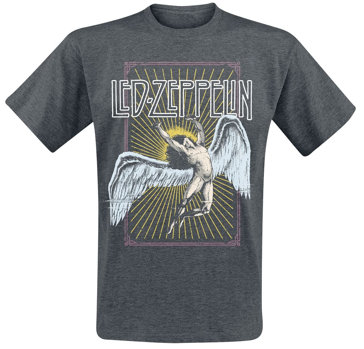T-Shirt Manches courtes  de Led Zeppelin - Icarus Colour - S à XXL - pour Homme - gris foncé - Led Zeppelin