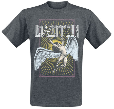 T-Shirt Manches courtes  de Led Zeppelin - Icarus Colour - S à XXL - pour Homme - gris foncé - Led Zeppelin