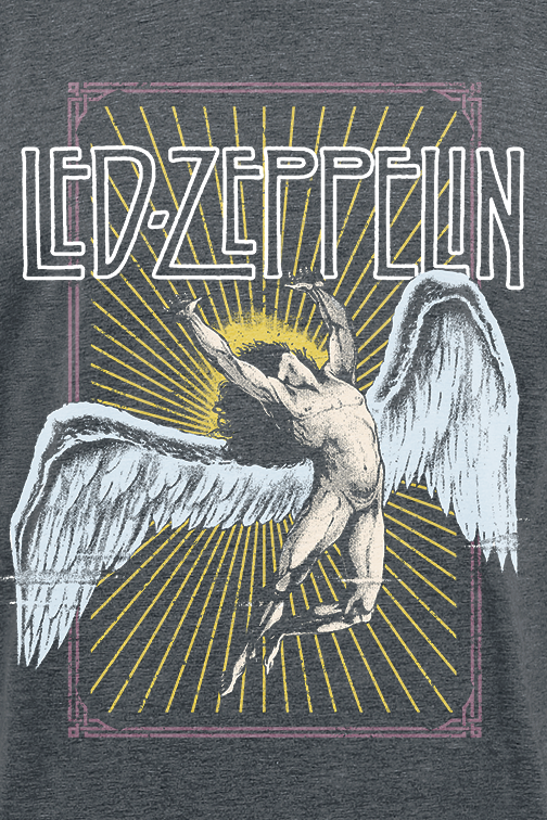 T-Shirt Manches courtes  de Led Zeppelin - Icarus Colour - S à XXL - pour Homme - gris foncé - Led Zeppelin - View 2