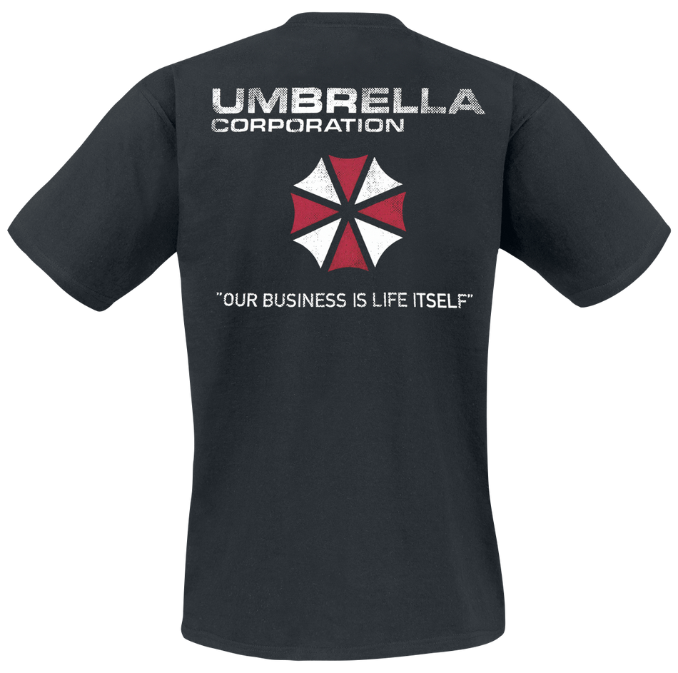 T-Shirt Manches courtes Gaming de Resident Evil - Umbrella Co. - Our Business Is Life Itself - S à XXL - pour Homme - noir - Resident Evil - View 2