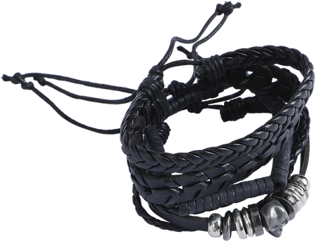 Set de bracelets Gothic de Rock Rebel by EMP - Crâne - pour Unisexe - noir - Rock Rebel by EMP - View 2