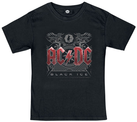 T-shirt  de AC/DC - Metal-Kids - Black Ice - 92 à 164 - pour filles & garçonse - noir - AC/DC