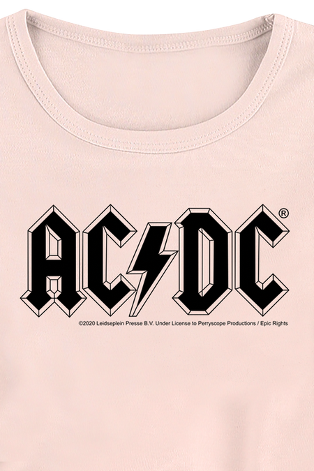 T-shirt  de AC/DC - Metal-Kids - Logo - 92 à 164 - pour filles - rose clair - AC/DC - View 2