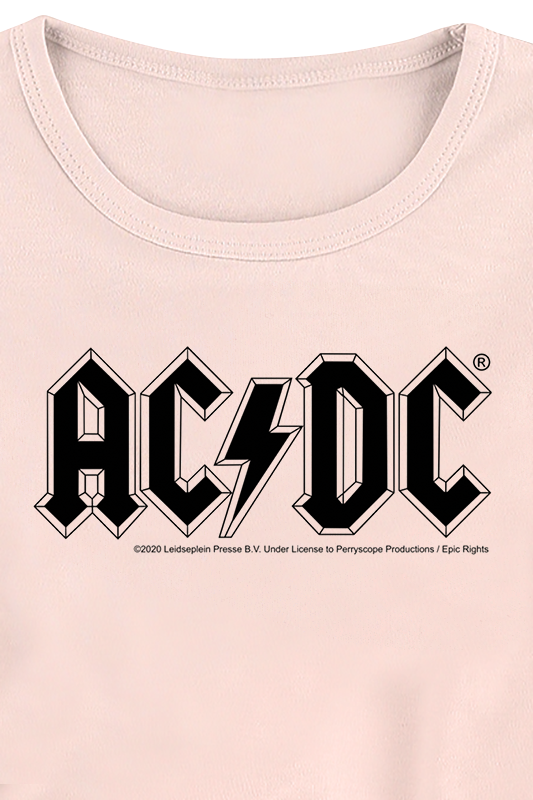 T-shirt  de AC/DC - Metal-Kids - Logo - 92 à 164 - pour filles - rose clair - AC/DC - View 2
