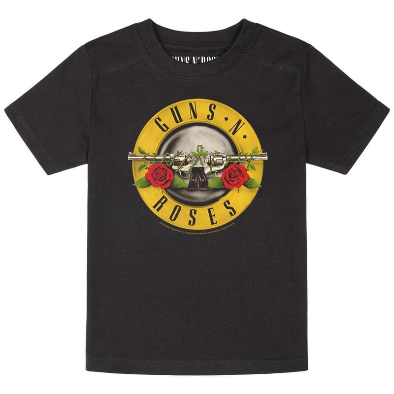 T-shirt  de Guns N' Roses - Metal-Kids - Bullet - 92 à 164 - pour Enfants - noir - Guns N' Roses