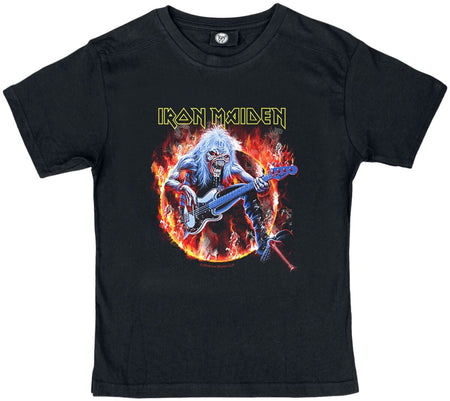 T-shirt  de Iron Maiden - Metal-Kids - Fear Live Flame - 92 à 164 - pour filles & garçonse - noir - Iron Maiden