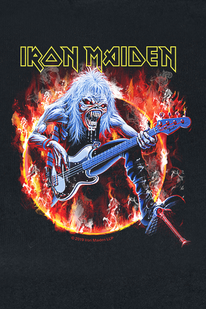 T-shirt  de Iron Maiden - Metal-Kids - Fear Live Flame - 92 à 164 - pour filles & garçonse - noir - Iron Maiden - View 2