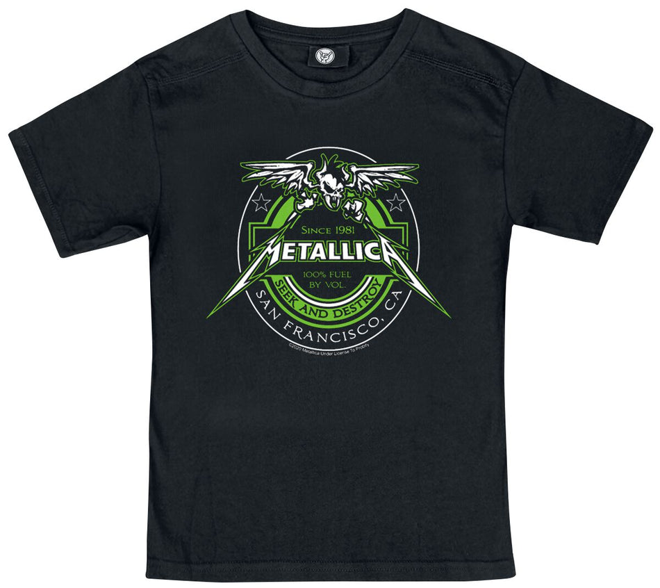 T-shirt  de Metallica - Metal-Kids - Fuel - 104 - pour filles & garçonse - noir - metallica