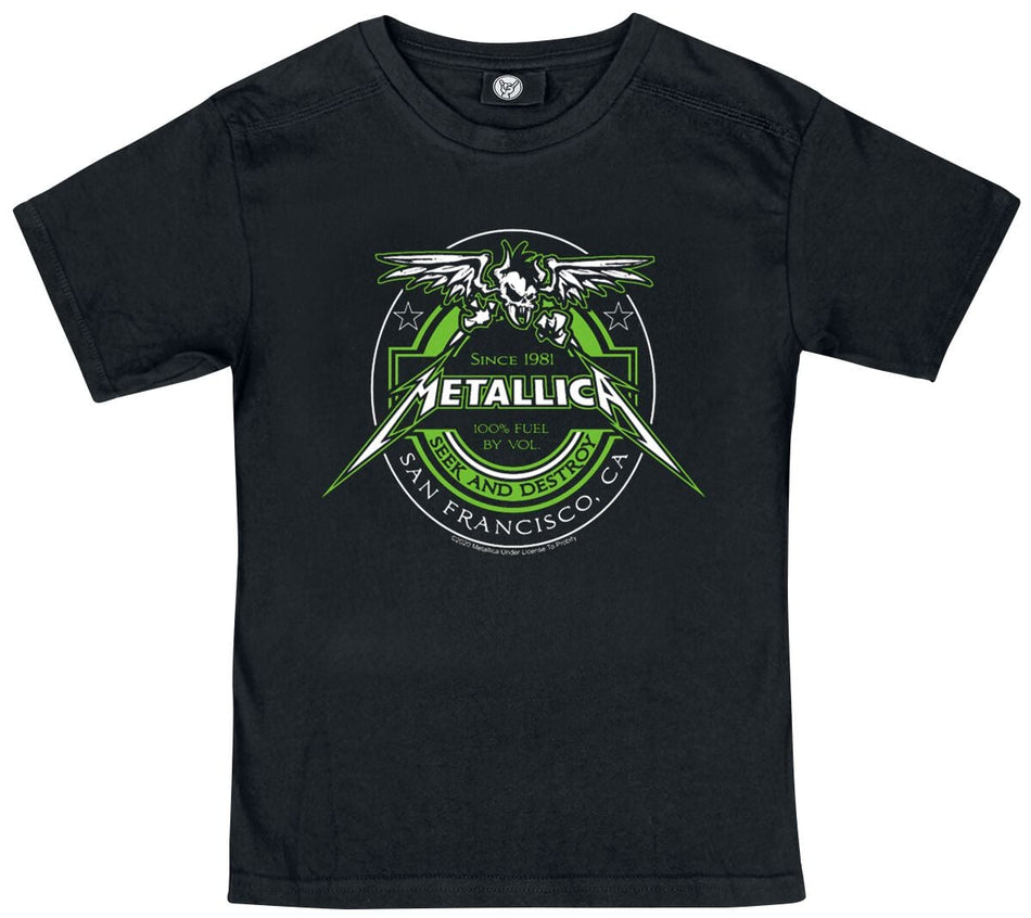 T-shirt  de Metallica - Metal-Kids - Fuel - 92 à 164 - pour filles & garçonse - noir - metallica
