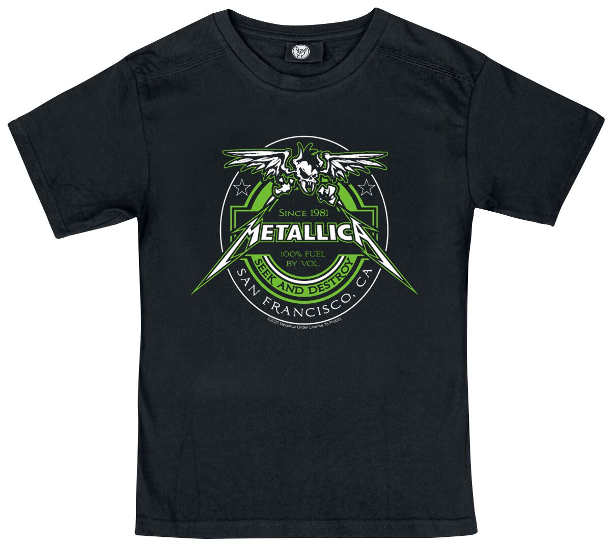 T-shirt  de Metallica - Metal-Kids - Fuel - 92 à 164 - pour filles & garçonse - noir - metallica