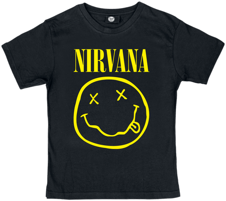 T-shirt  de Nirvana - Metal-Kids - Smiley Kids - 104 à 128 - pour Enfants - noir - Nirvana - View 2