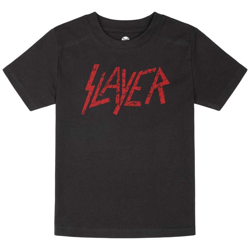 T-shirt  de Slayer - Metal-Kids - Logo - 92 à 164 - pour Enfants - noir - Slayer