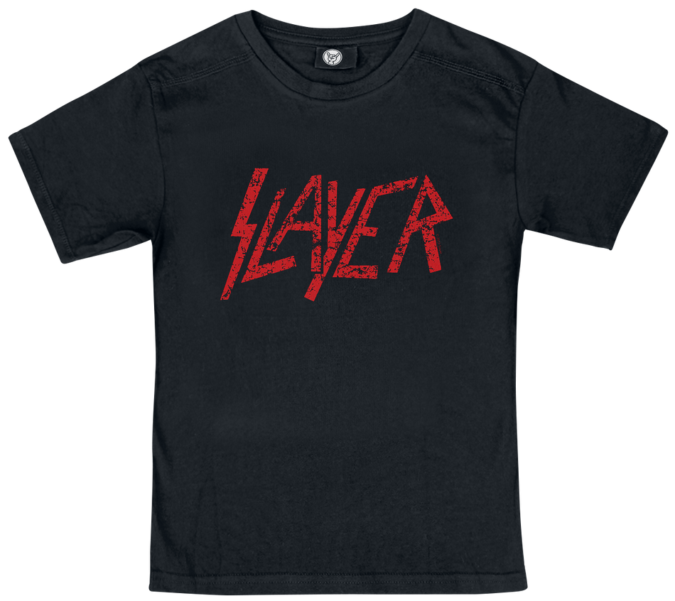 T-shirt  de Slayer - Metal-Kids - Logo - 92 à 164 - pour Enfants - noir - Slayer - View 2