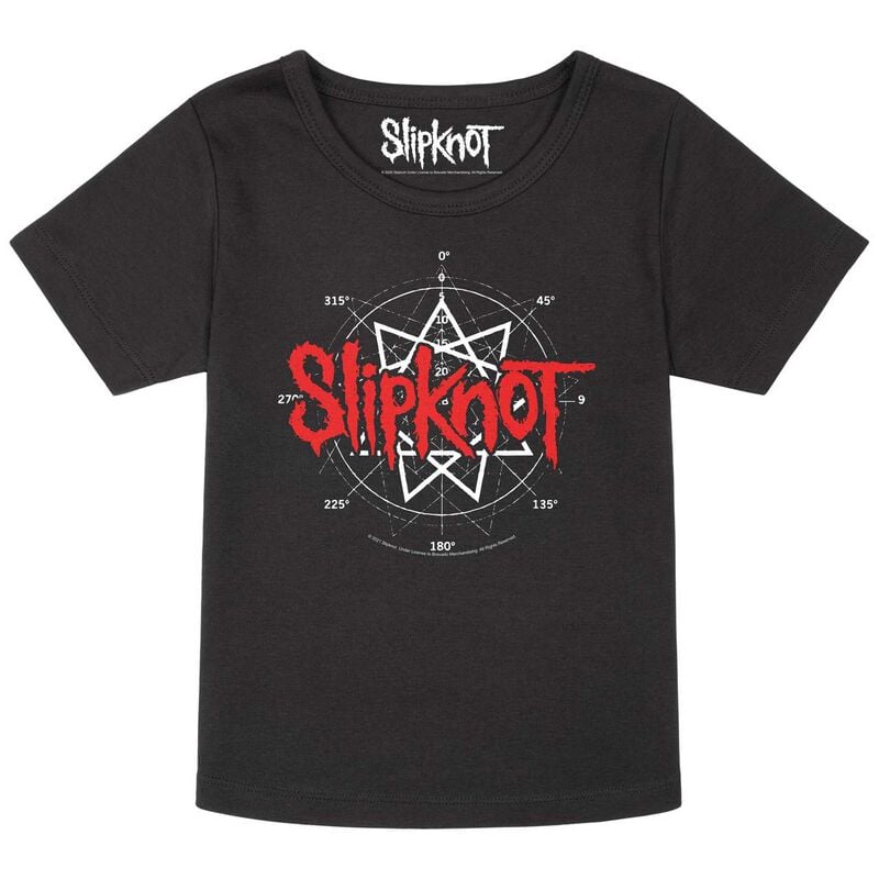 T-shirt  de Slipknot - Metal-Kids - Star Symbol - 164 - pour filles & garçonse - noir - Slipknot