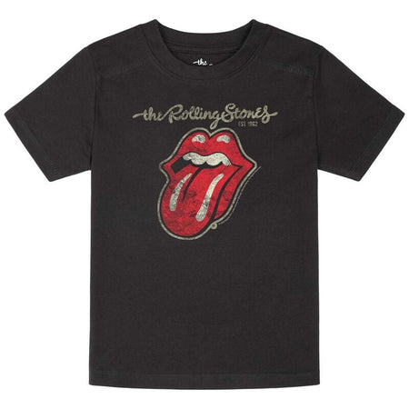 T-shirt  de The Rolling Stones - Metal-Kids - Classic Tongue - 92 à 164 - pour Enfants - noir - The Rolling Stones