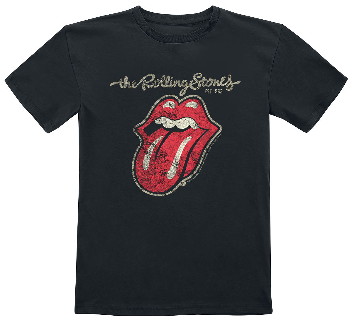 T-shirt  de The Rolling Stones - Metal-Kids - Classic Tongue - 104 - pour filles & garçonse - noir - The Rolling Stones - View 2