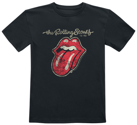 T-shirt  de The Rolling Stones - Metal-Kids - Classic Tongue - 92 à 164 - pour Enfants - noir - The Rolling Stones - View 2