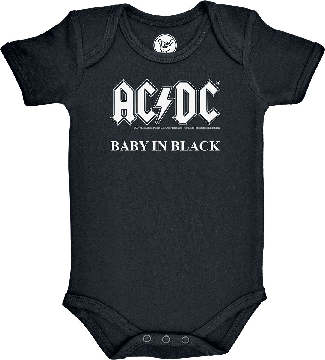 Body  de AC/DC - Metal-Kids - Baby In Black - 56/62 à 80/86 - pour filles & garçonse - noir - AC/DC