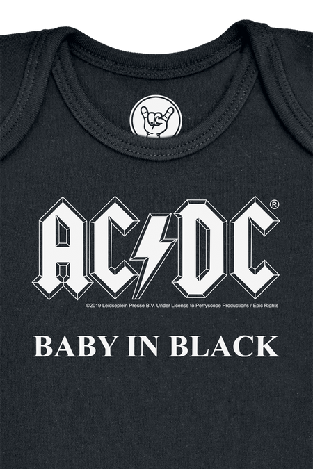 Body  de AC/DC - Metal-Kids - Baby In Black - 56/62 à 80/86 - pour filles & garçonse - noir - AC/DC - View 2