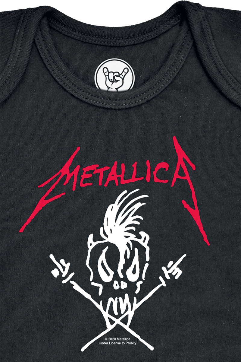 Body  de Metallica - Metal-Kids - Scary Guy - 56/62 à 80/86 - pour filles & garçonse - noir - metallica - View 2