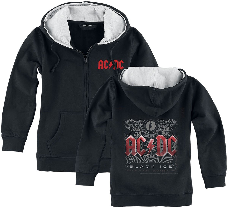 Vestes à capuches pour enfants  de AC/DC - Metal-Kids - Black Ice - 92 à 164 - pour Enfants - noir - AC/DC