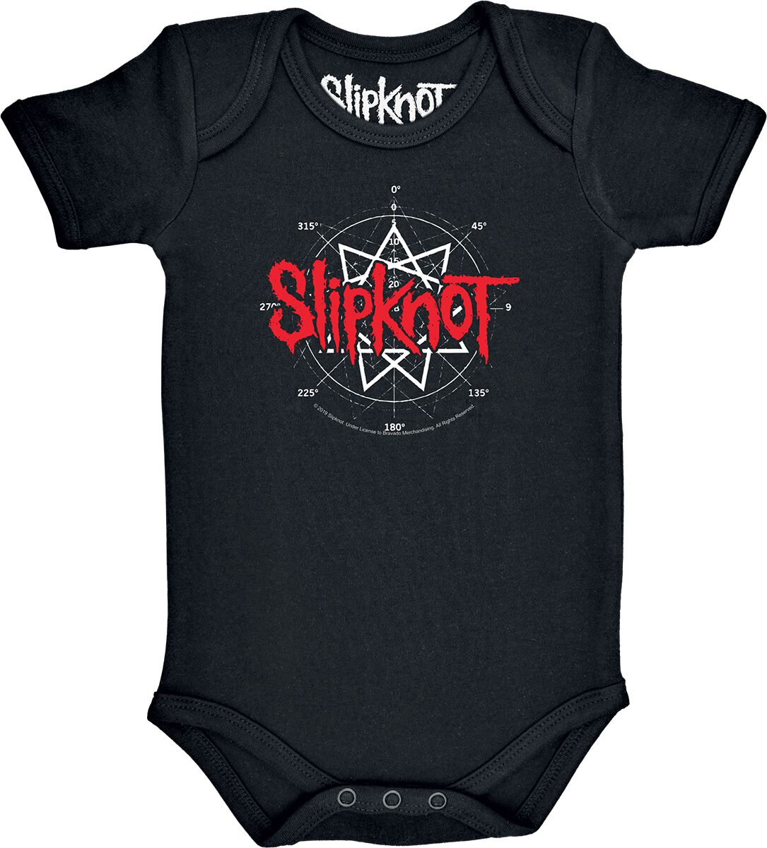 Body  de Slipknot - Metal-Kids - Star Symbol - 56/62 à 80/86 - pour Enfants - noir - Slipknot