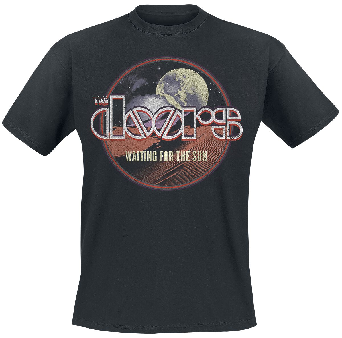 T-Shirt Manches courtes  de The Doors - Waiting For The Sun - S à XXL - pour Homme - noir - The Doors