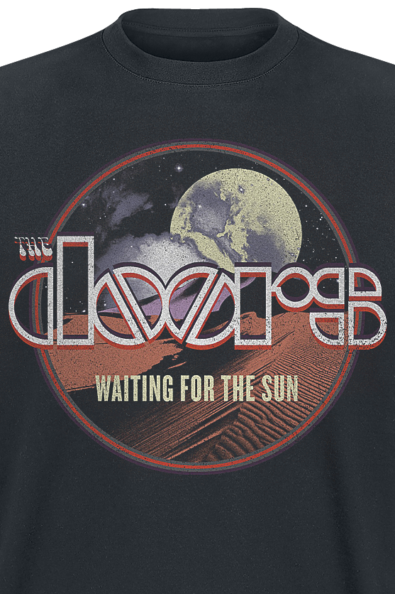 T-Shirt Manches courtes  de The Doors - Waiting For The Sun - S à XXL - pour Homme - noir - The Doors - View 2