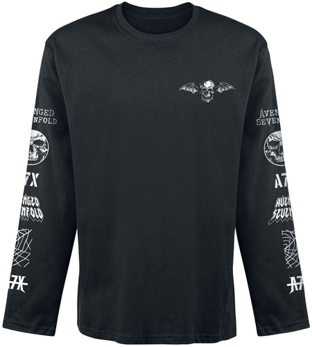 T-shirt manches longues  de Avenged Sevenfold - Logo - S à XXL - pour Homme - noir - Avenged Sevenfold
