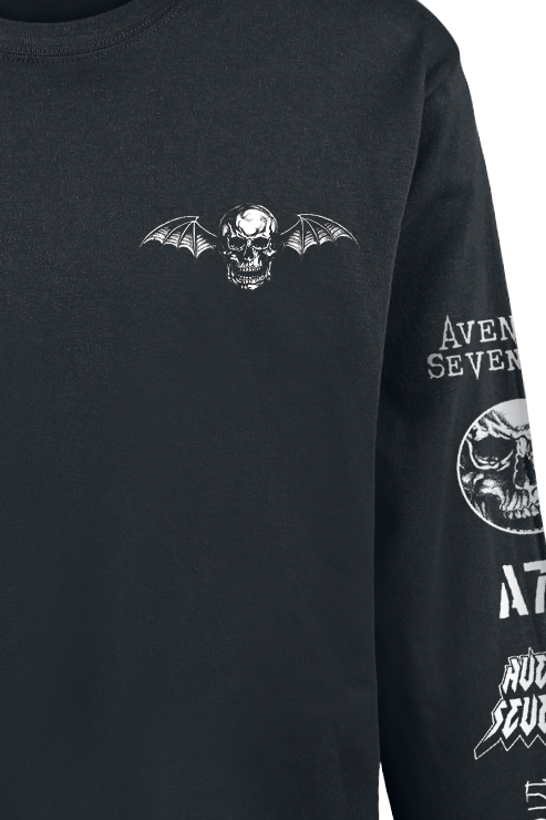 T-shirt manches longues  de Avenged Sevenfold - Logo - S à XXL - pour Homme - noir - Avenged Sevenfold - View 2