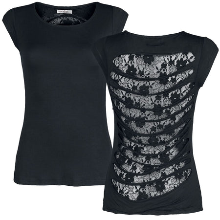 T-Shirt Manches courtes  de Innocent - Fade Top - S à XL - pour Femme - noir - innocent