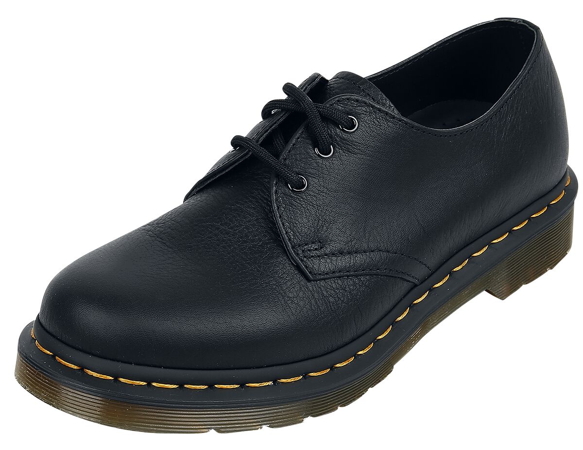 Chaussures à lacets Rockabilly de Dr. Martens - 1461 Virginia Black Virginia - EU36 à EU42 - pour Femme - noir - Dr. Martens