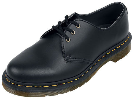 Chaussures à lacets Rockabilly de Dr. Martens - 1461 Vegan Black Felix Rub Off - EU36 à EU40 - pour Unisexe - noir - Dr. Martens