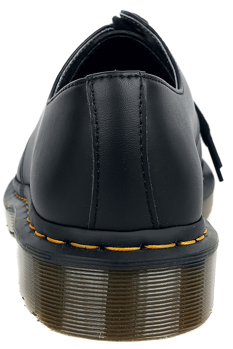 Chaussures à lacets Rockabilly de Dr. Martens - 1461 Vegan Black Felix Rub Off - EU36 à EU40 - pour Unisexe - noir - Dr. Martens - View 2