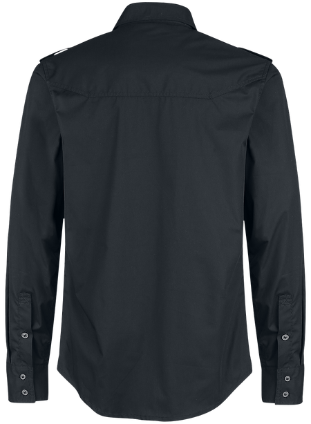 Chemise manches longues  de Brandit - Chemise Manches Longues Rockstar - S à 5XL - pour Homme - noir - Brandit - View 2