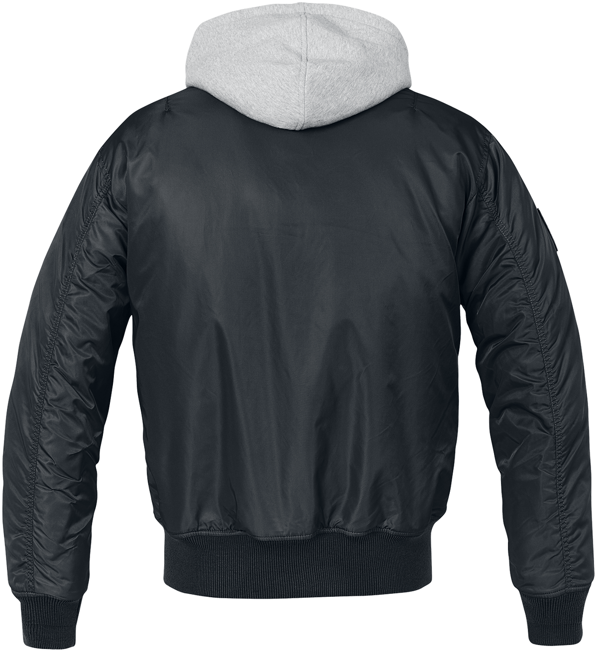 Bomber Rockabilly de Brandit - Veste À Capuche Chaude MA1 - S à 3XL - pour Homme - noir/gris - Brandit - View 2