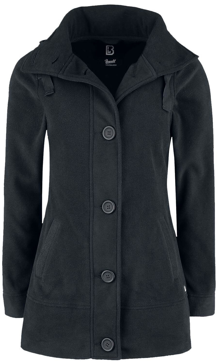 Veste mi-saison  de Brandit - Square Fleece - S à 4XL - pour Femme - noir - Brandit