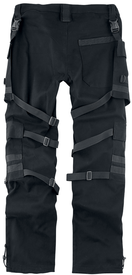 Pantalon en toile Gothic de Chemical Black - Pantalon Urban - W30L32 à W38L34 - pour Homme - noir - Chemical Black - View 2