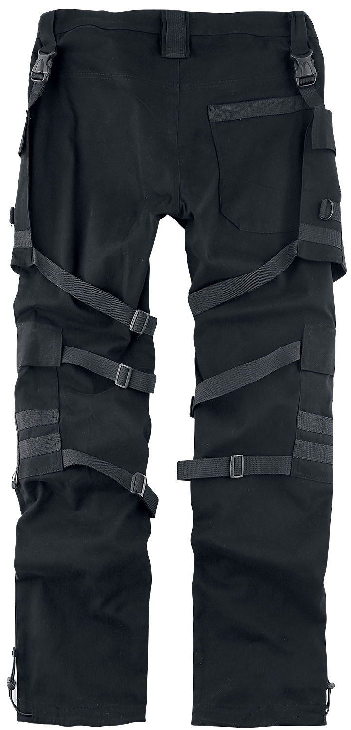 Pantalon en toile Gothic de Chemical Black - Pantalon Urban - W30L32 à W38L34 - pour Homme - noir - Chemical Black - View 2