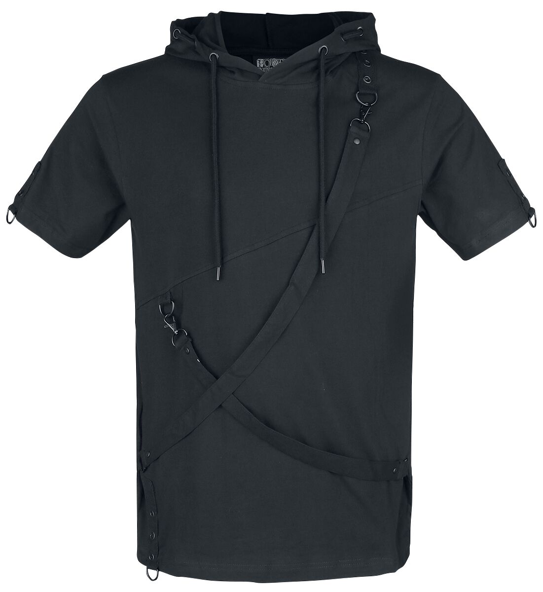 T-Shirt Manches courtes Gothic de Poizen Industries - Haut Lucius - S à XL - pour Homme - noir - Poizen Industries