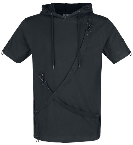 T-Shirt Manches courtes Gothic de Poizen Industries - Haut Lucius - S à XL - pour Homme - noir - Poizen Industries