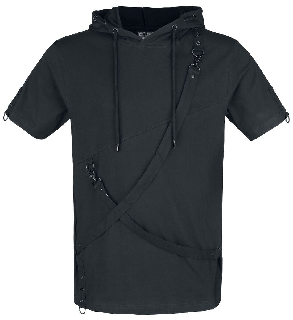 T-Shirt Manches courtes Gothic de Poizen Industries - Haut Lucius - S à XL - pour Homme - noir - Poizen Industries