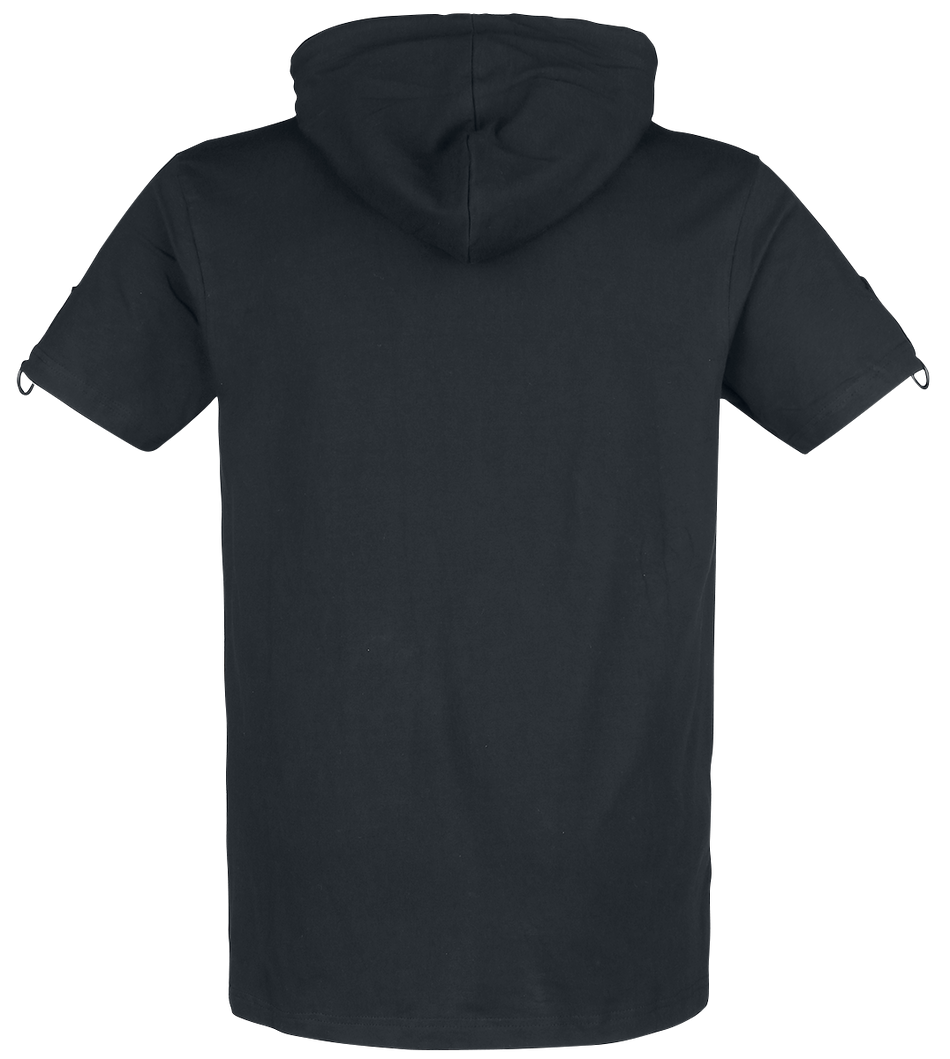 T-Shirt Manches courtes Gothic de Poizen Industries - Haut Lucius - S à XL - pour Homme - noir - Poizen Industries - View 2