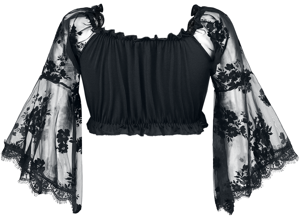 Chemisier Rockabilly de Ocultica - Haut Gothique - XS à XL - pour Femme - noir - Ocultica - View 2