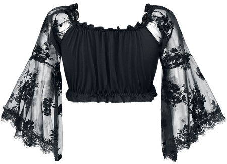 Chemisier Rockabilly de Ocultica - Haut Gothique - XS à XL - pour Femme - noir - Ocultica - View 2
