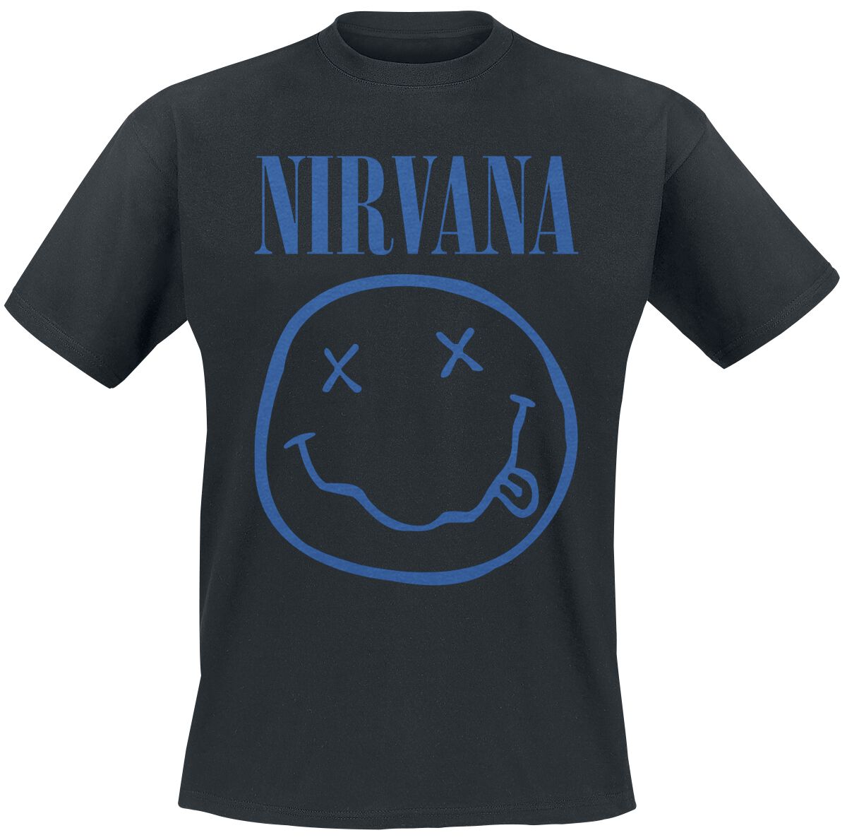 T-Shirt Manches courtes  de Nirvana - Blue Logo - S à XXL - pour Homme - noir - Nirvana