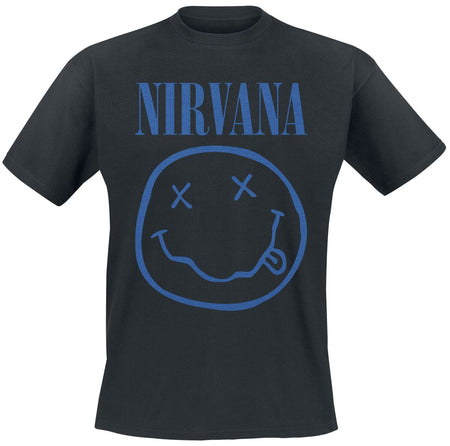 T-Shirt Manches courtes  de Nirvana - Blue Logo - S à XXL - pour Homme - noir - Nirvana