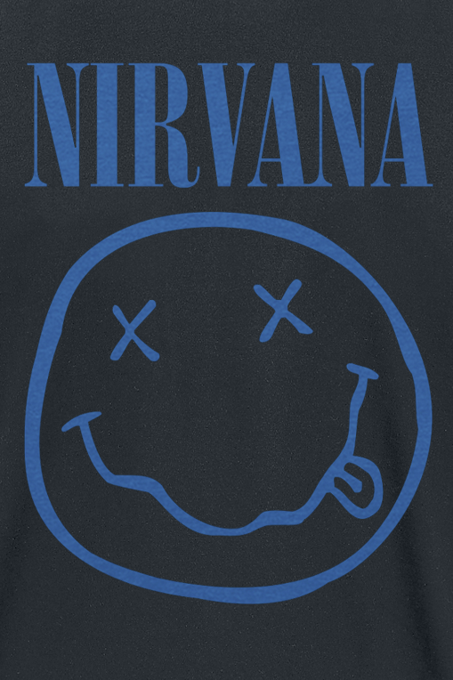 T-Shirt Manches courtes  de Nirvana - Blue Logo - S à XXL - pour Homme - noir - Nirvana - View 2