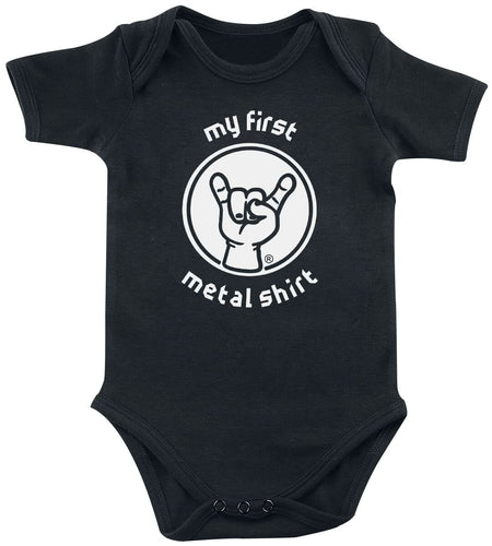 Body  de Metal Kids - My First Metal Shirt - 56/62 à 80/86 - pour Enfants - noir - Metal Kids